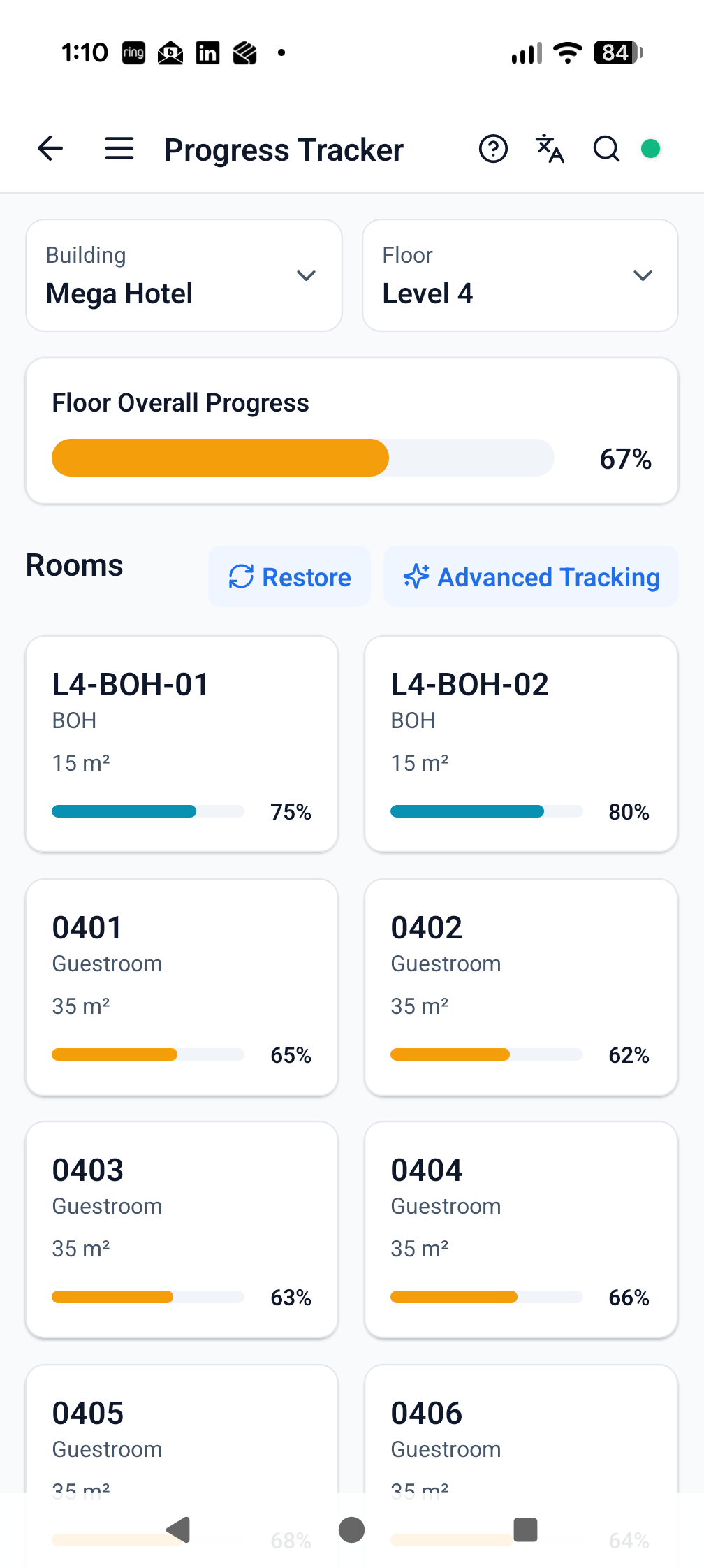 Progress in ProTrac CMS
